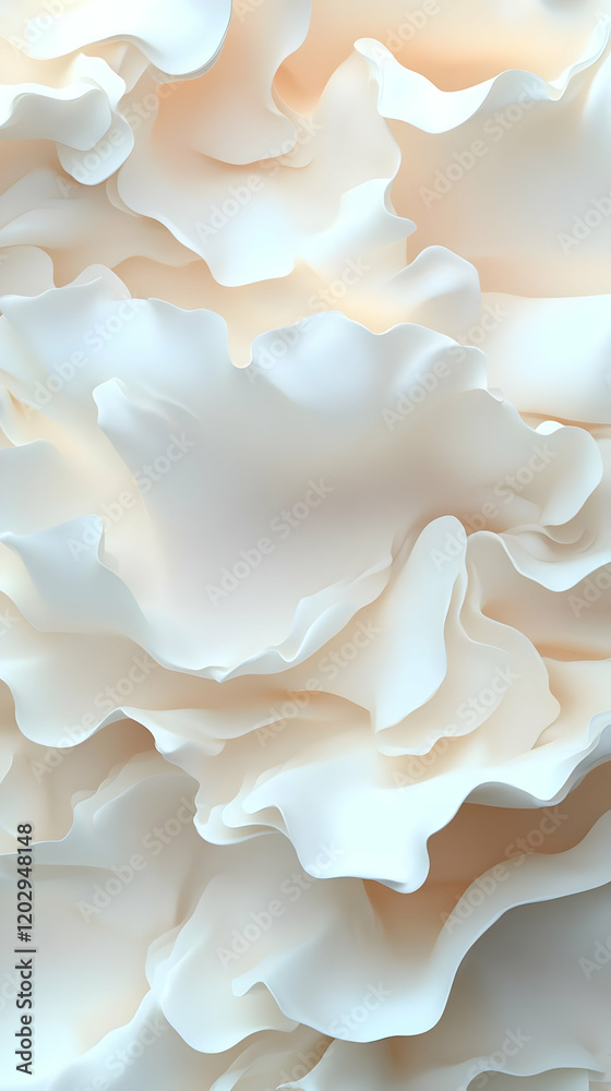 Creamy Abstract 3D Background Creamy Abstract 3D Background