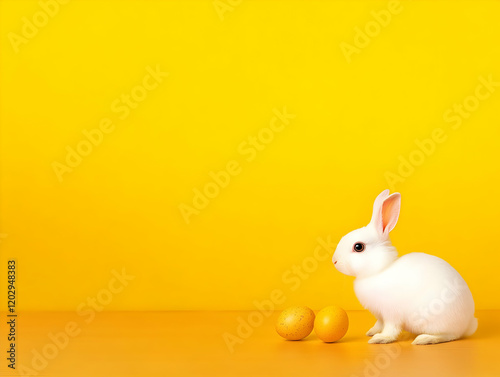 White Rabbit Sits Next to T...