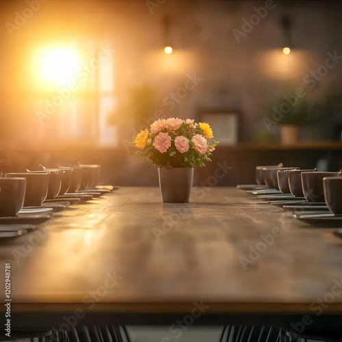 Flowers in a Pot Centered o...