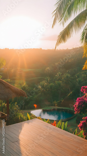 Tropical Resort Deck Overlo...