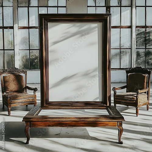 Empty Frame Stands Between ...