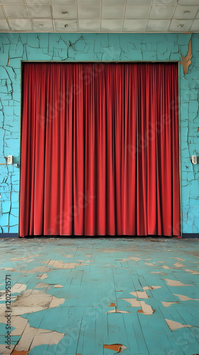 Red Stage Curtains Grace a ...