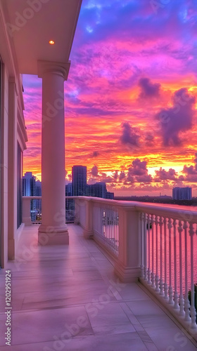 Luxury Balcony Overlooks Vi...