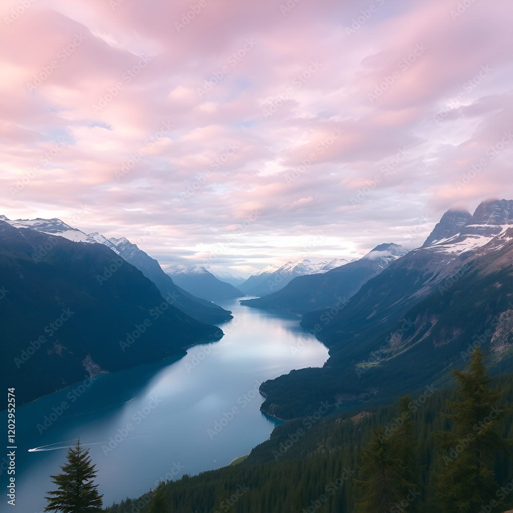 Obraz premium mountains in the morning