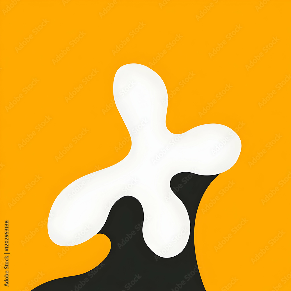 Abstract Orange Black White Background Illustration Abstract Orange Black White Background Illustration
