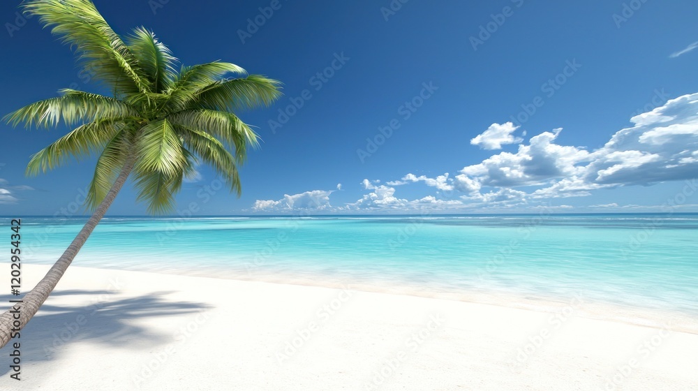 Tranquil Tropical Beach Scene Tranquil Tropical Beach Scene