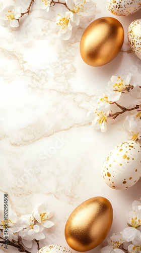 Golden and White Easter Egg...