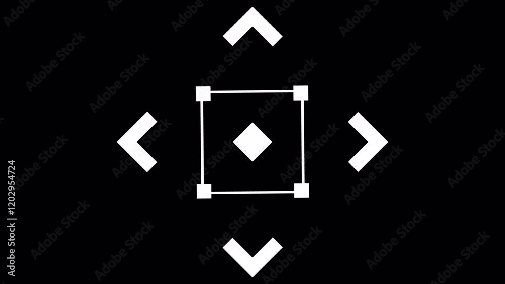 black and white arrow. vidio 4k black and white arrow. vidio 4k