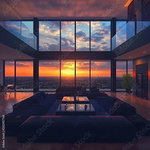 Modern apartment interior s...