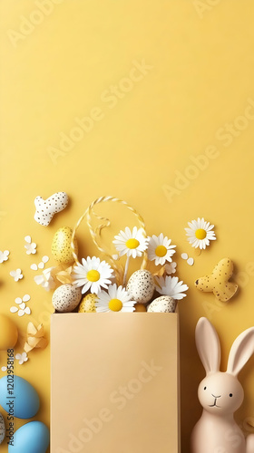 Easter Eggs and Daisies Ove...