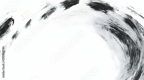Abstract Black and White Br...
