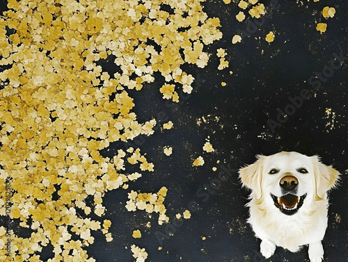 Smiling Golden Retriever Si...