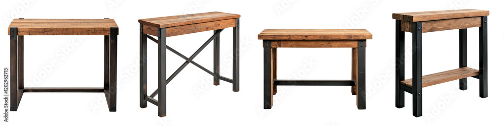 A collection of minimalist and modern wooden tables in different designs and styles suitable for home office or workspace decor The tables feature clean lines natural wood textures A collection of minimalist and modern wooden tables in different designs and styles suitable for home office or workspace decor The tables feature clean lines natural wood textures