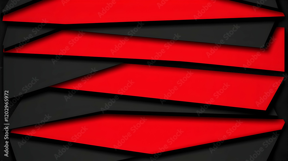 Abstract Red Black 3D Background Abstract Red Black 3D Background