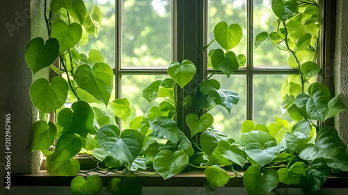 Lush Green Vines Gracefully...