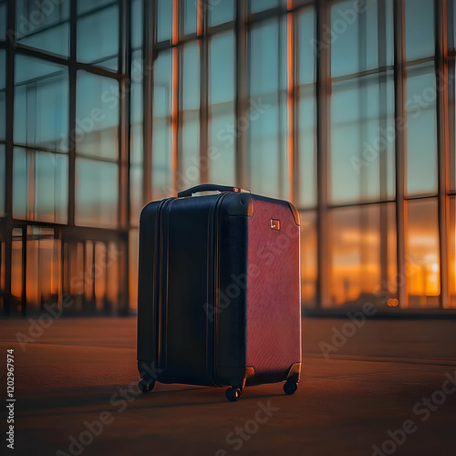 A Rolling Suitcase Stands B...