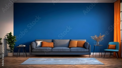 Modern interior living room...