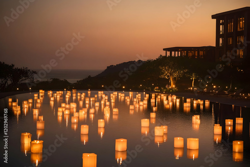 Floating Lanterns Illuminat...