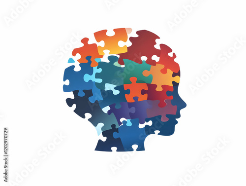 Colorful Puzzle Pieces Form...