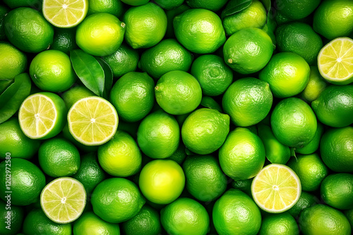 Fresh Green Limes and Lime ...