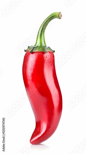 Fresh Red Chili Pepper with...