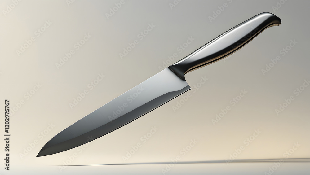 Obraz premium Kitchen knife, isolated on white background