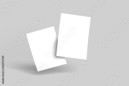 White blank sheets of a4 paper size, Template for design blank paper sheets
