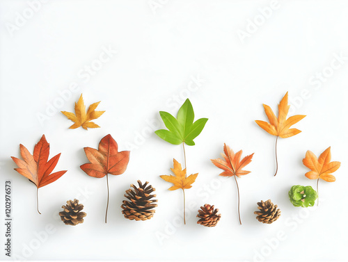 Autumn Leaves and Pine Cone...