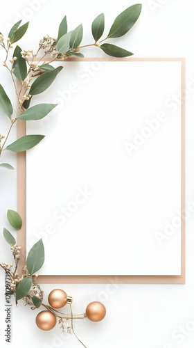 Blank Card Mockup Decorated...