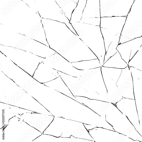 cracked ground with cracks in the ground, abstract, damage, earthquake, earth, ground, isolated, line, destroy, texture, background.