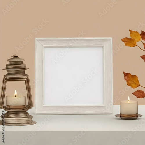 Blank Frame Mockup with Can...