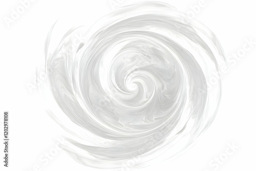 Abstract White Swirl Forms ...