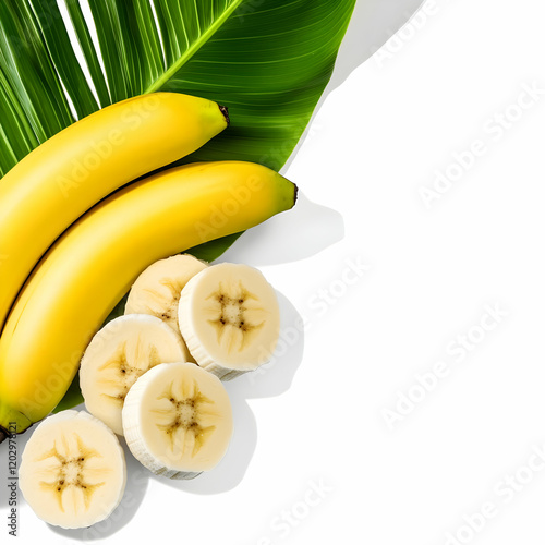 Ripe Bananas Rest on a Vibr...