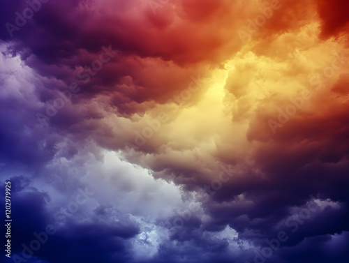 Dramatic Sky with Colorful ...