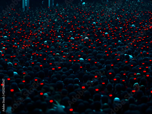 Large Crowd Gathers with Re...