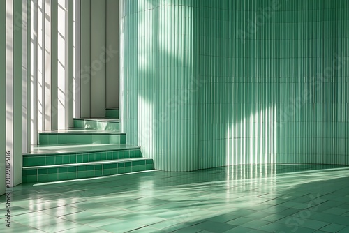 Mint Green Modern Architecture Interior