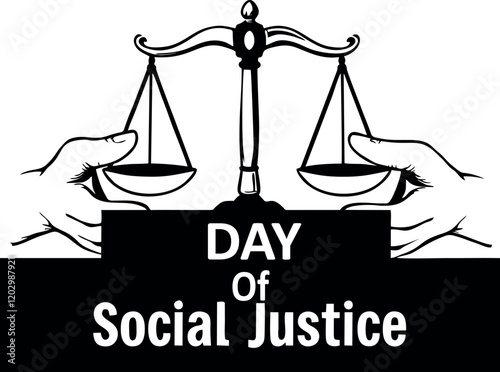 44.eps"This International Day of Justice logo is designed to symbolize fairness, equality, and the pursuit of justice worldwide. Featuring powerful symbols like scales of justice, a gavel, or a globe,