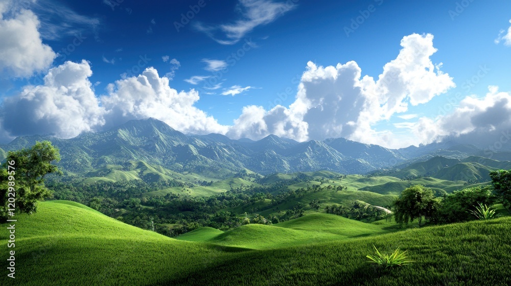 Serene Mountain Landscape Serene Mountain Landscape