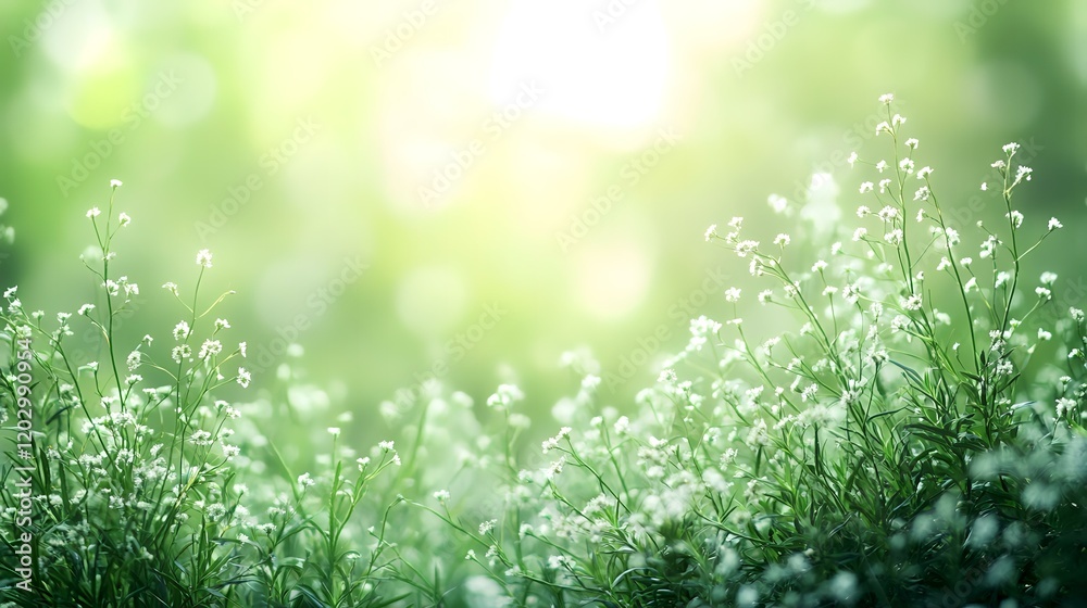 Sunny meadow wildflowers, bokeh background, spring, nature scene, peaceful landscape, website banner Sunny meadow wildflowers, bokeh background, spring, nature scene, peaceful landscape, website banner