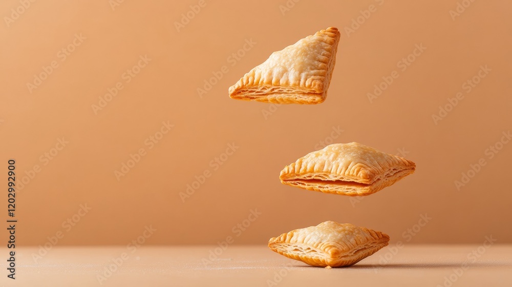 Levitation Aesthetic for Purim Layered Hamantaschen - Festive Food Art in Mid-Air for Culinary Branding and Spring Seasonal Marketing Levitation Aesthetic for Purim Layered Hamantaschen - Festive Food Art in Mid-Air for Culinary Branding and Spring Seasonal Marketing