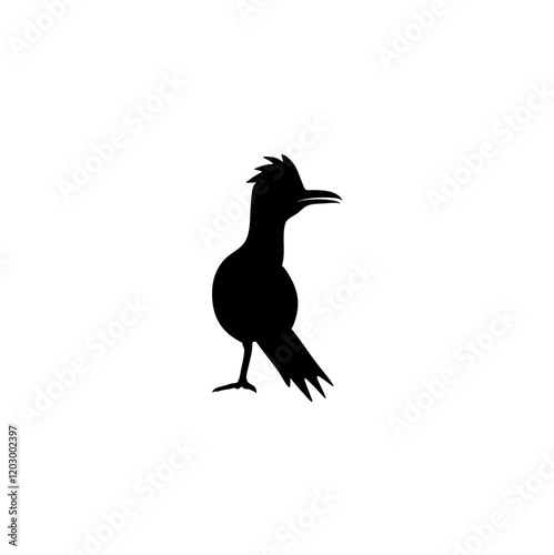 Roadrunner bird silhouette  photo