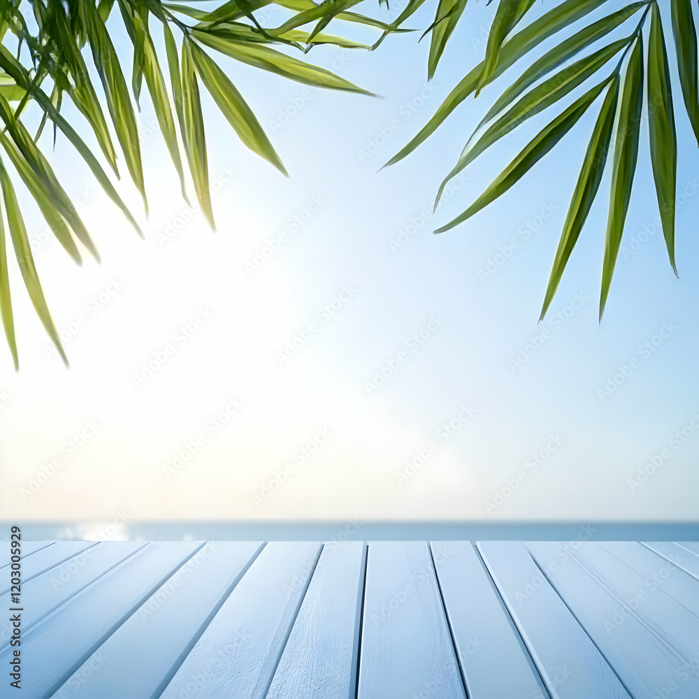 Summer Beach Background Illustration Summer Beach Background Illustration
