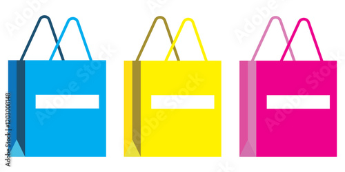 Shopping bag icon. Ecommerce purchasing sign. Online store concept. 