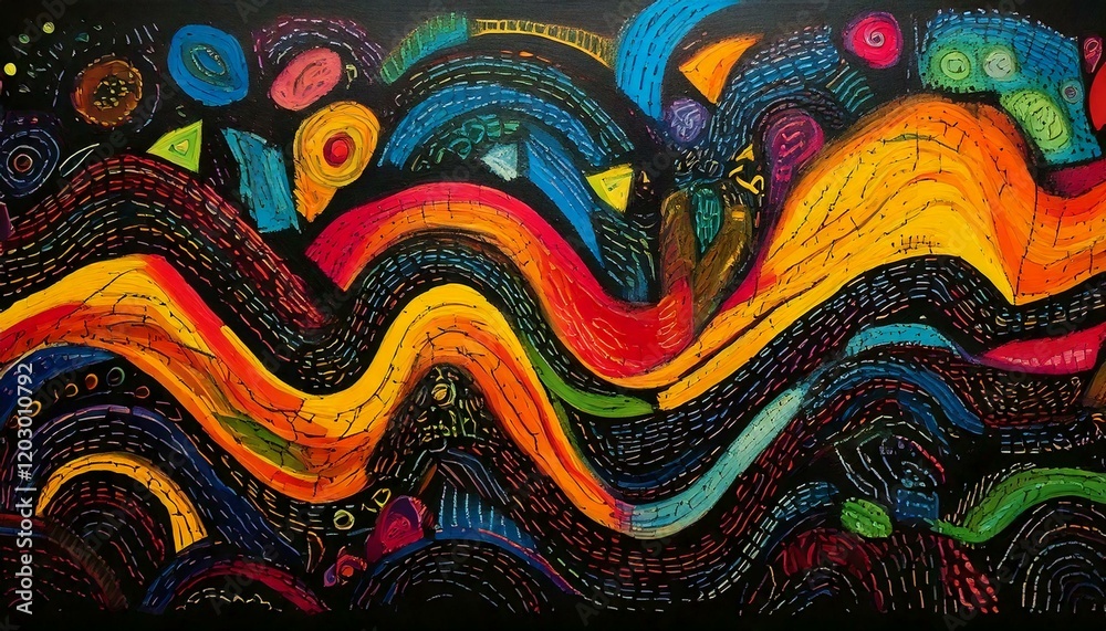 A whimsical abstract background resembling children’s doodles, with crayon-like patterns, zigzags, spirals, and bright primary colors. A whimsical abstract background resembling children’s doodles, with crayon-like patterns, zigzags, spirals, and bright primary colors.