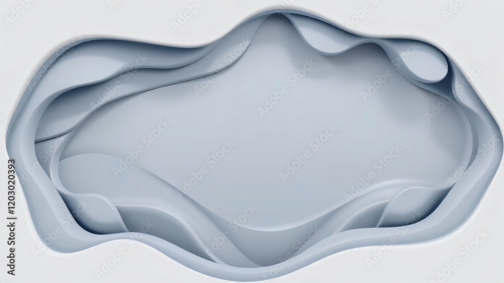 Abstract Gray Paper Cutout Abstract Gray Paper Cutout