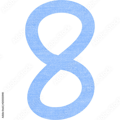 Blue fabric texture numbers photo