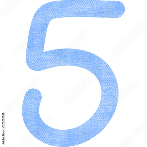 Blue fabric texture numbers photo