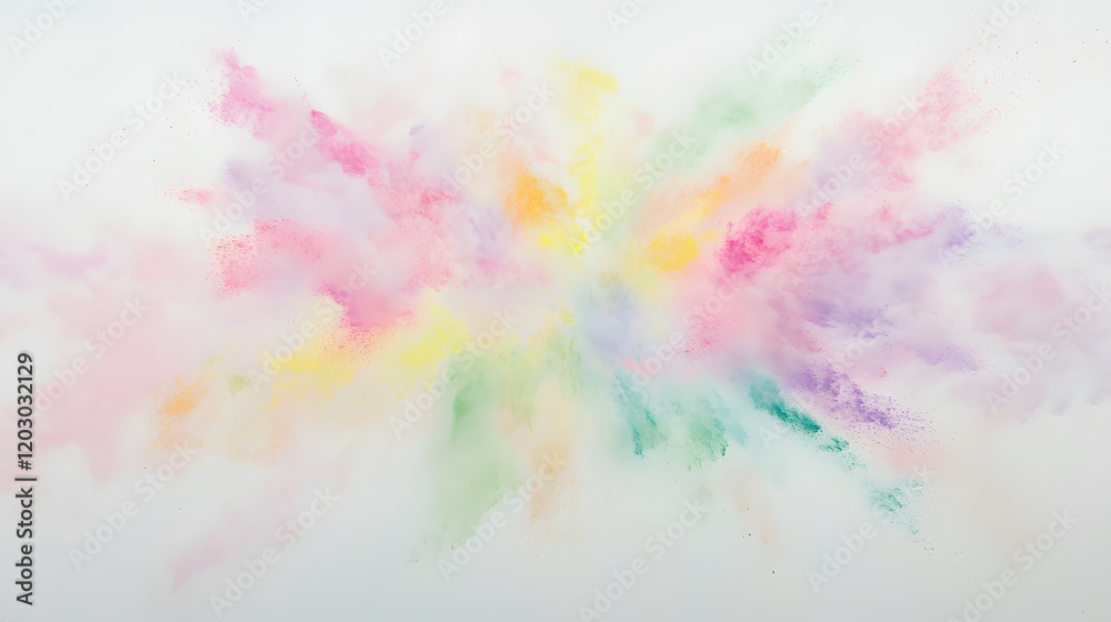 Pastel Color Powder Explosion Abstract Art Pastel Color Powder Explosion Abstract Art