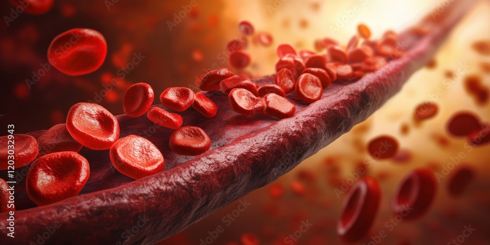 Fototapeta premium Vasculitis is a group of disorders that destroy blood vessels by inflammation. Both arteries and veins are affected. Lymphangitis is sometimes considered a type of vasculitis.