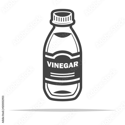Vinegar outline icon transparent vector isolated